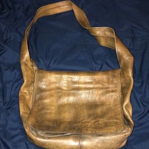 Handmade leather satchel